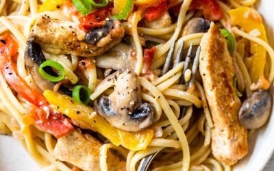 Cajun Chicken Pasta | Healthy, Light and Flavorful