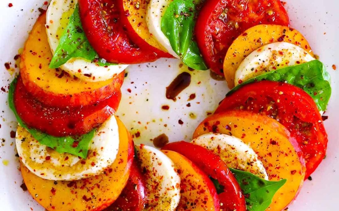Peach Caprese Salad – Bowl of Delicious
