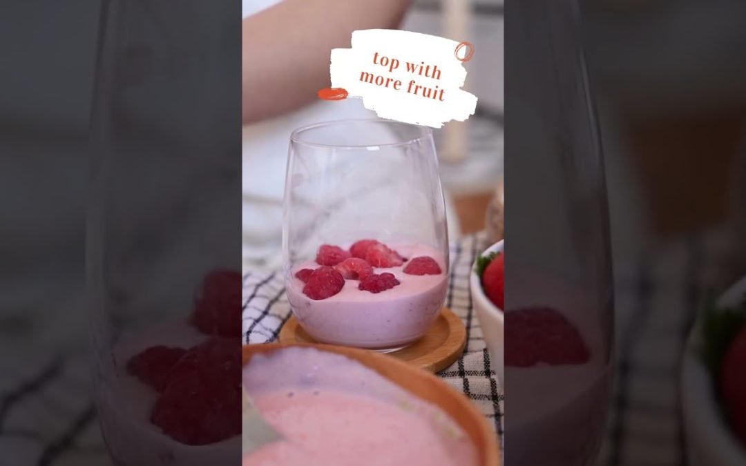 Yellow and Orange Retro Pop Food and Beverage Healthy Smoothie Recipe YouTube Shorts 1 .how to make