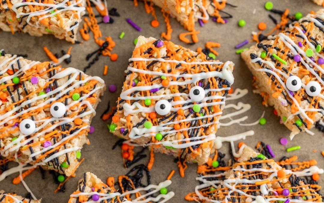 Halloween Rice Krispie Treats – The Stay At Home Chef