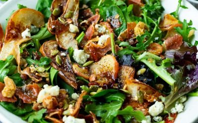 Roasted Pear & Apple Salad w/ Maple Vinaigrette