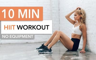 10 MIN HIGH INTENSITY WORKOUT – burn lots of calories, HIIT / No Equipment I Pamela Reif
