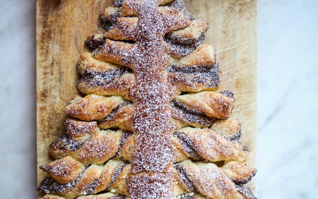 Nutella Puff Pastry Christmas Tree
