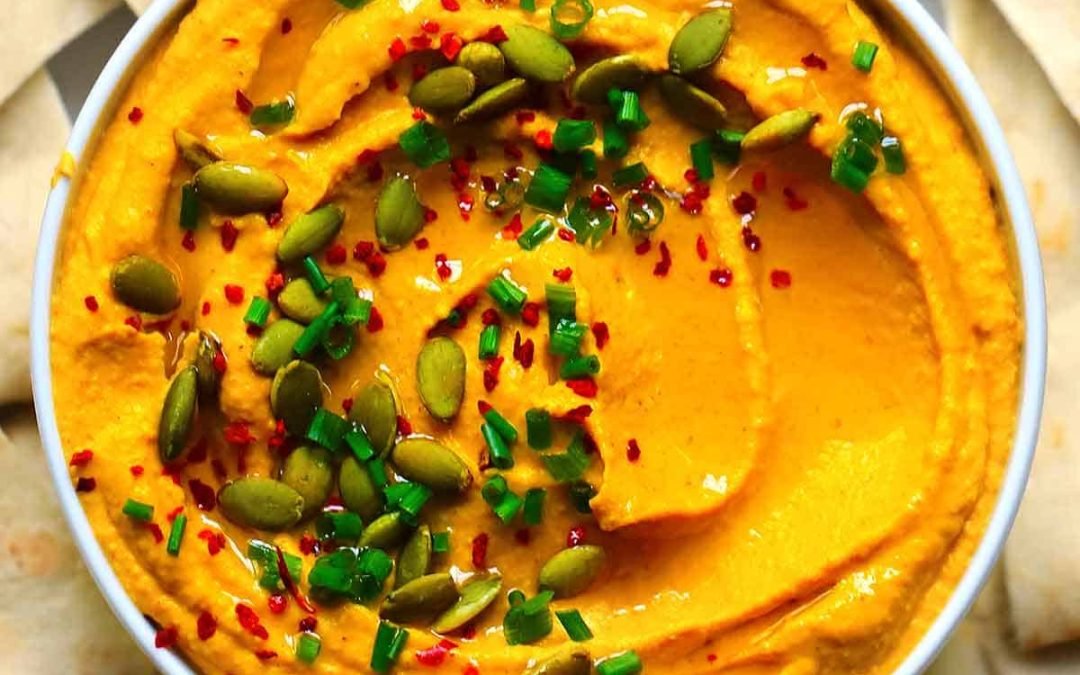 Pumpkin Hummus with Curry and Turmeric