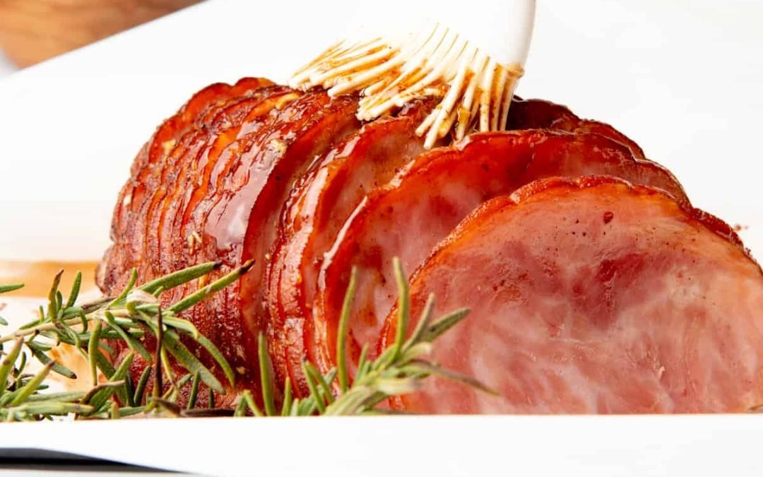 Slow Cooker Ham with Honey-Mustard Glaze