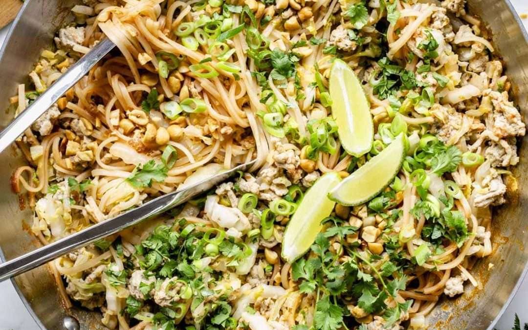 Healthy Ground Turkey Pad Thai
