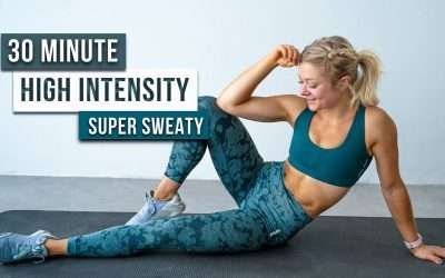 Day 1 – 30 MIN KILLER HIIT WORKOUT – Full Body, No Equipment, No Repeat