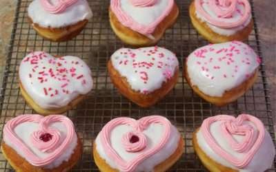 Strawberry Valentine’s Day Donuts | Team Breakfast