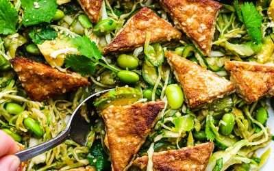 Asian slaw with sesame tofu