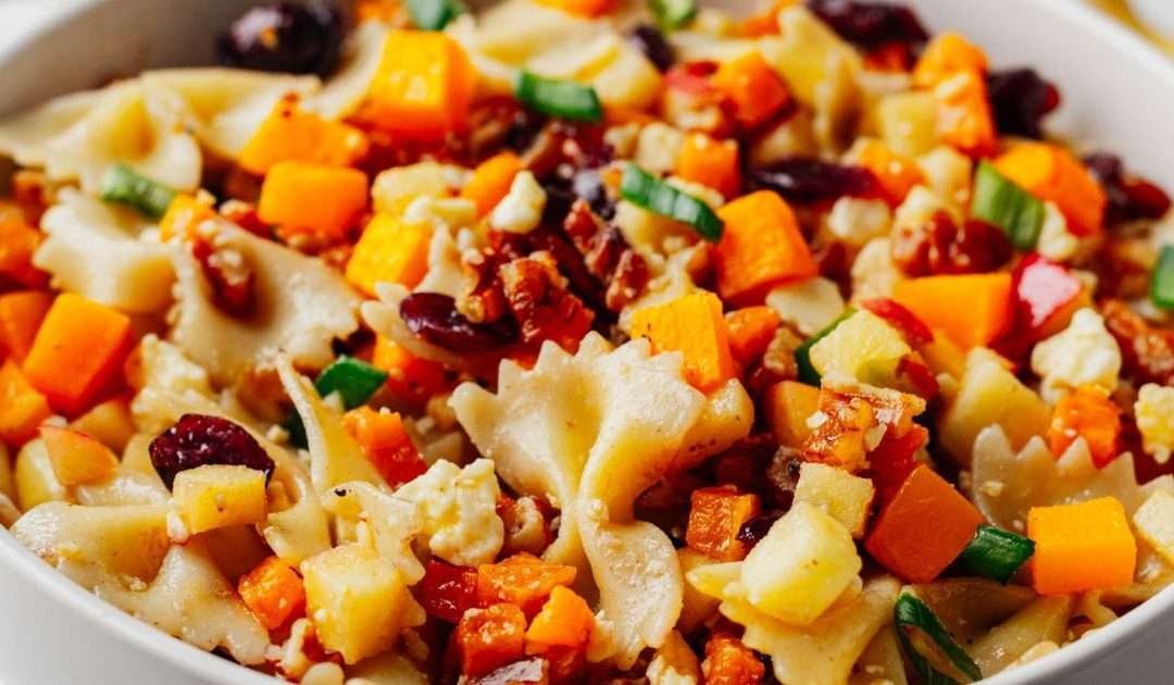 Autumn Pasta Salad (Quick, Simple, Healthy, & Delicious Recipe)