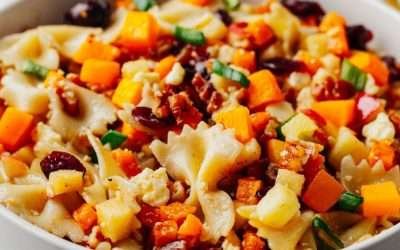 Autumn Pasta Salad (Quick, Simple, Healthy, & Delicious Recipe)