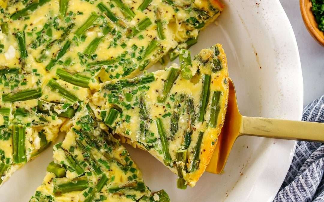 Asparagus and Feta Crustless Quiche