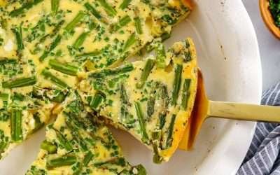 Asparagus and Feta Crustless Quiche