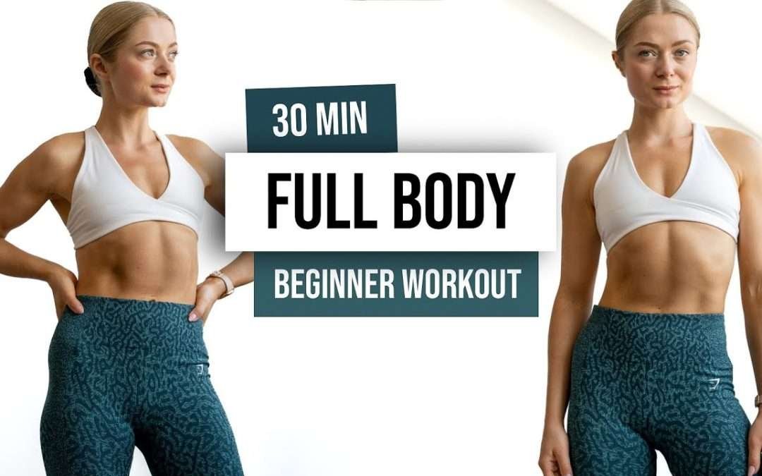 30 MIN FULL BODY HIIT Workout For Beginners – No Equipment, No Repeat Home Workout