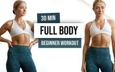 30 MIN FULL BODY HIIT Workout For Beginners – No Equipment, No Repeat Home Workout