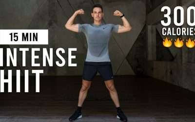 15 Min Intense HIIT Workout For Fat Burn & Cardio (No Equipment, No Repeats)