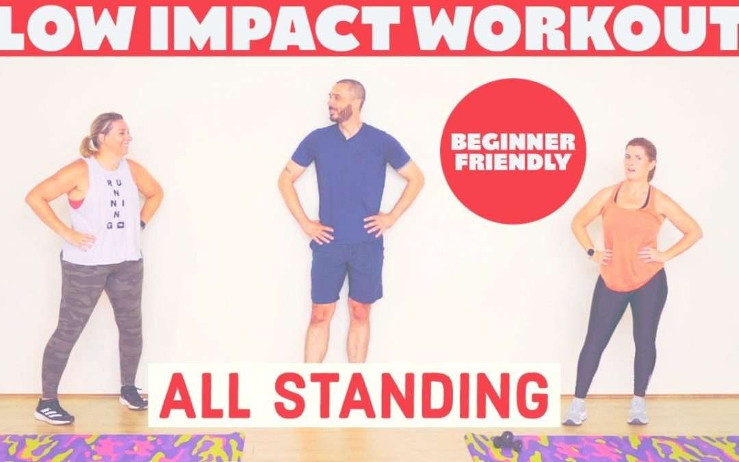 Low impact, all standing workout from home.