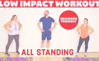Low impact, all standing workout from home.