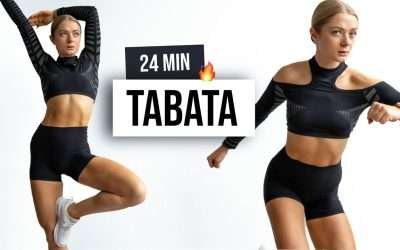 24 MIN TABATA PARTY – HIIT Home Workout – No Equipment, No Repeat, Sweaty Workout with Tabata Songs