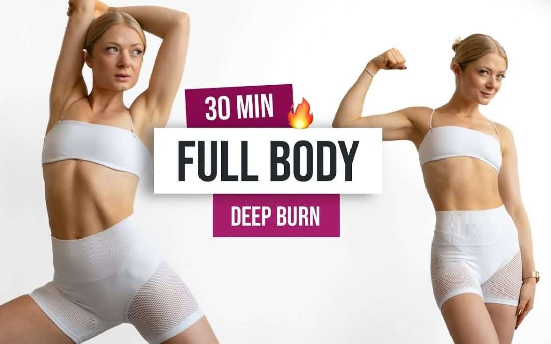 30 MIN NO JUMPING (Advanced) Full Body Workout – No Equipment, Home Workout