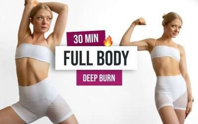 30 MIN NO JUMPING (Advanced) Full Body Workout – No Equipment, Home Workout