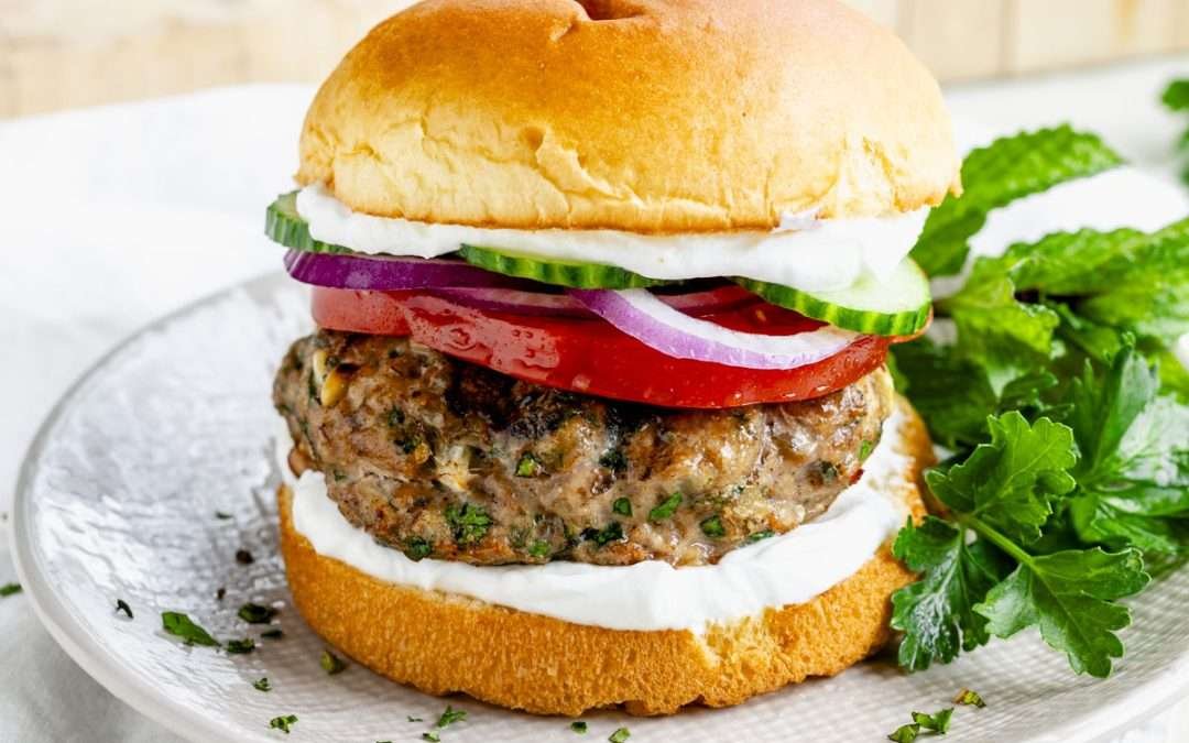 Grilled Middle Eastern Turkey Burgers