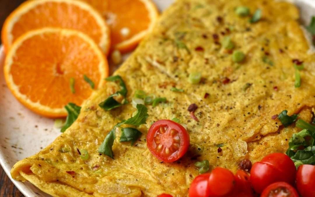 Chickpea Flour Vegan Omelet (soy-free, gluten-free, nut-free)