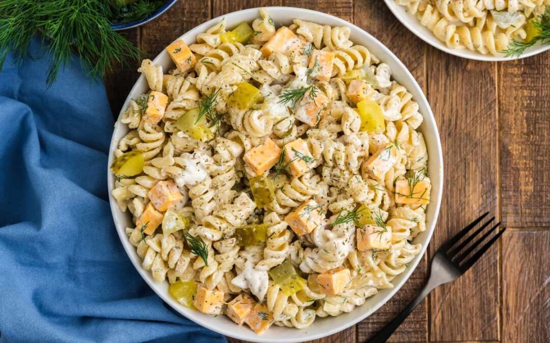 Dill Pickle Pasta Salad
