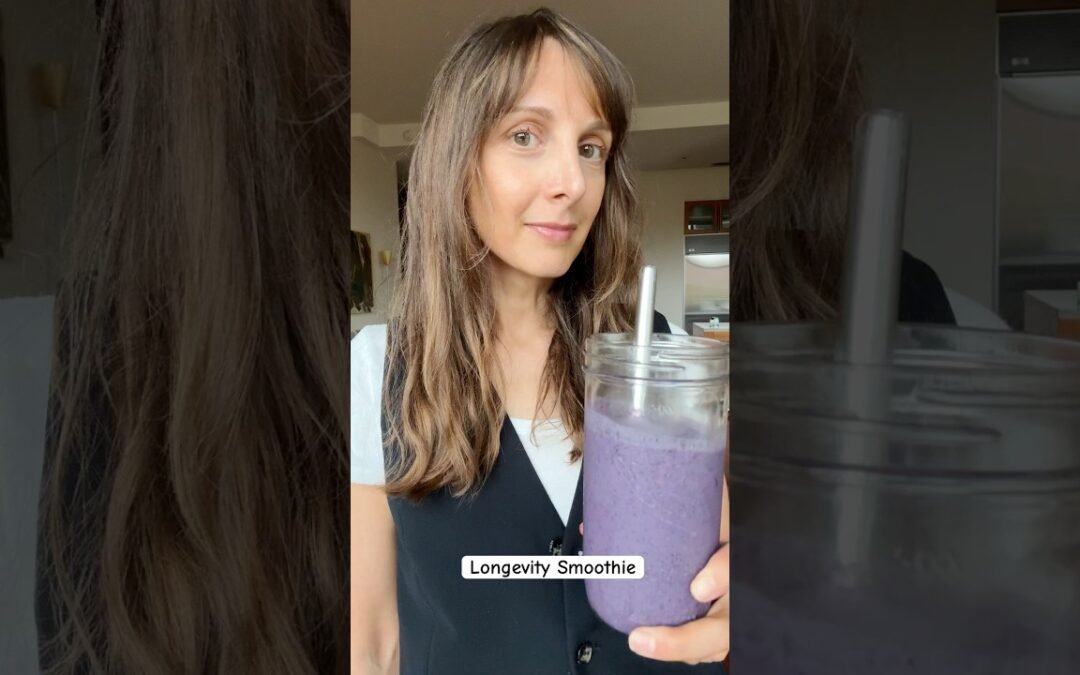 ANTI-AGING DELICIOUS SMOOTHIE! @cookingforpeanuts Actually made with proven longevity ingredients!