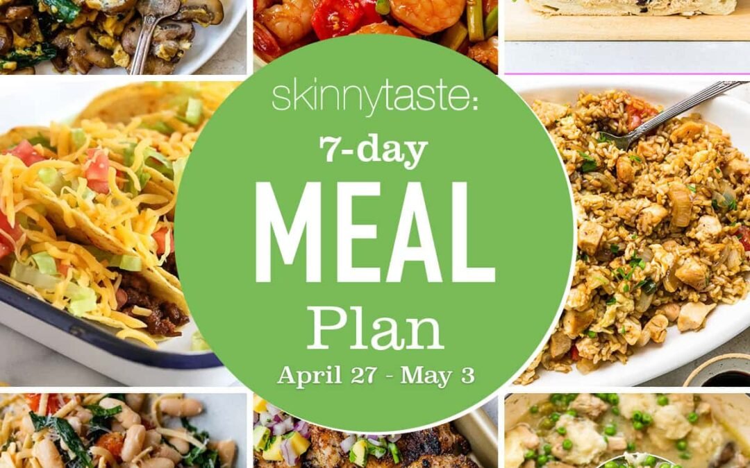 Free 7 Day Healthy Meal Plan (April 27-May 3)