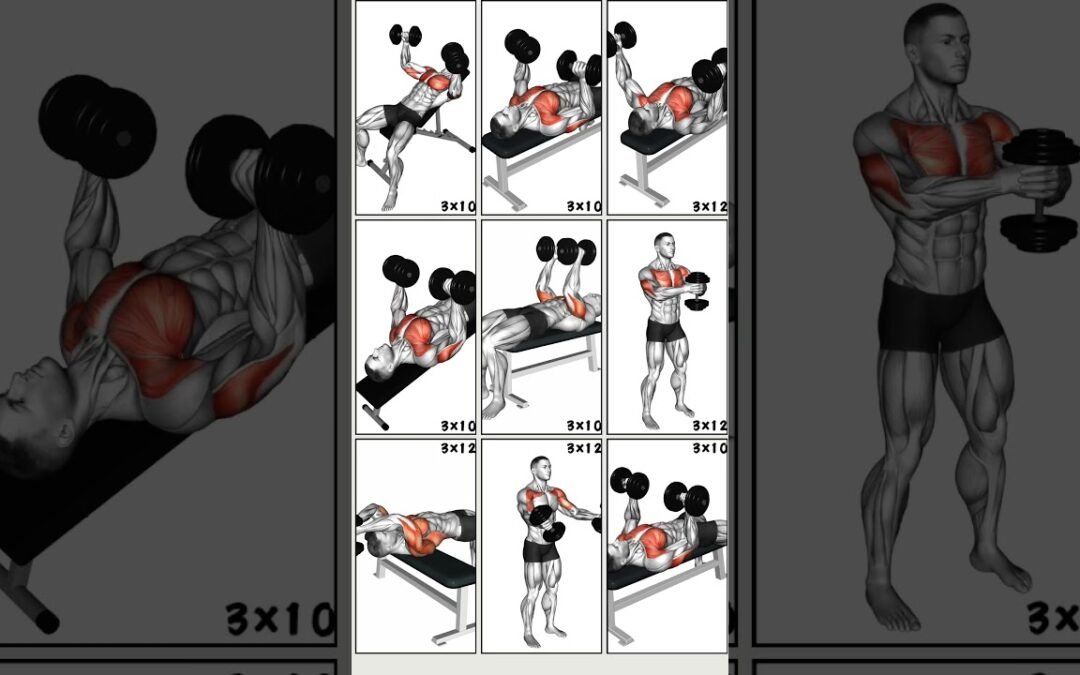 9 Powerfull Dumbbell Chest Workout to Transform Upper Body| #workout #chestworkout
